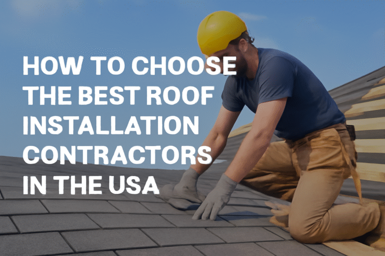 How to Choose the Best Roof Installation Contractors in the USA