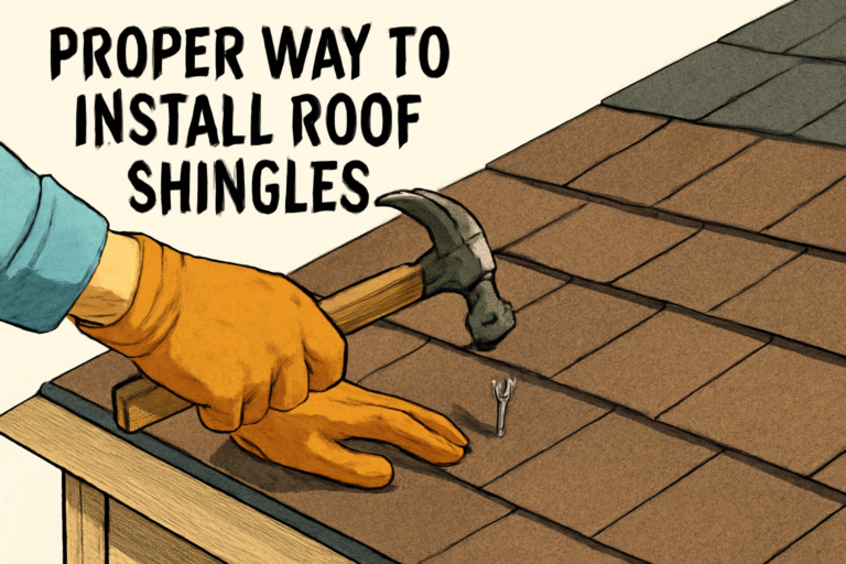 What Is the Proper Way to Install Roof Shingles?
